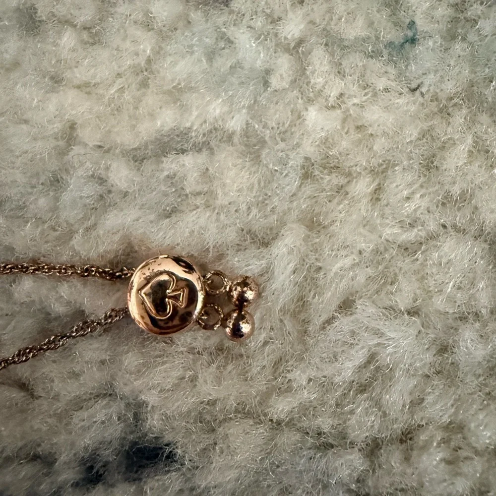 Kate Spade Rose Gold Bracelet with Clear Stones - Picture 3 of 4